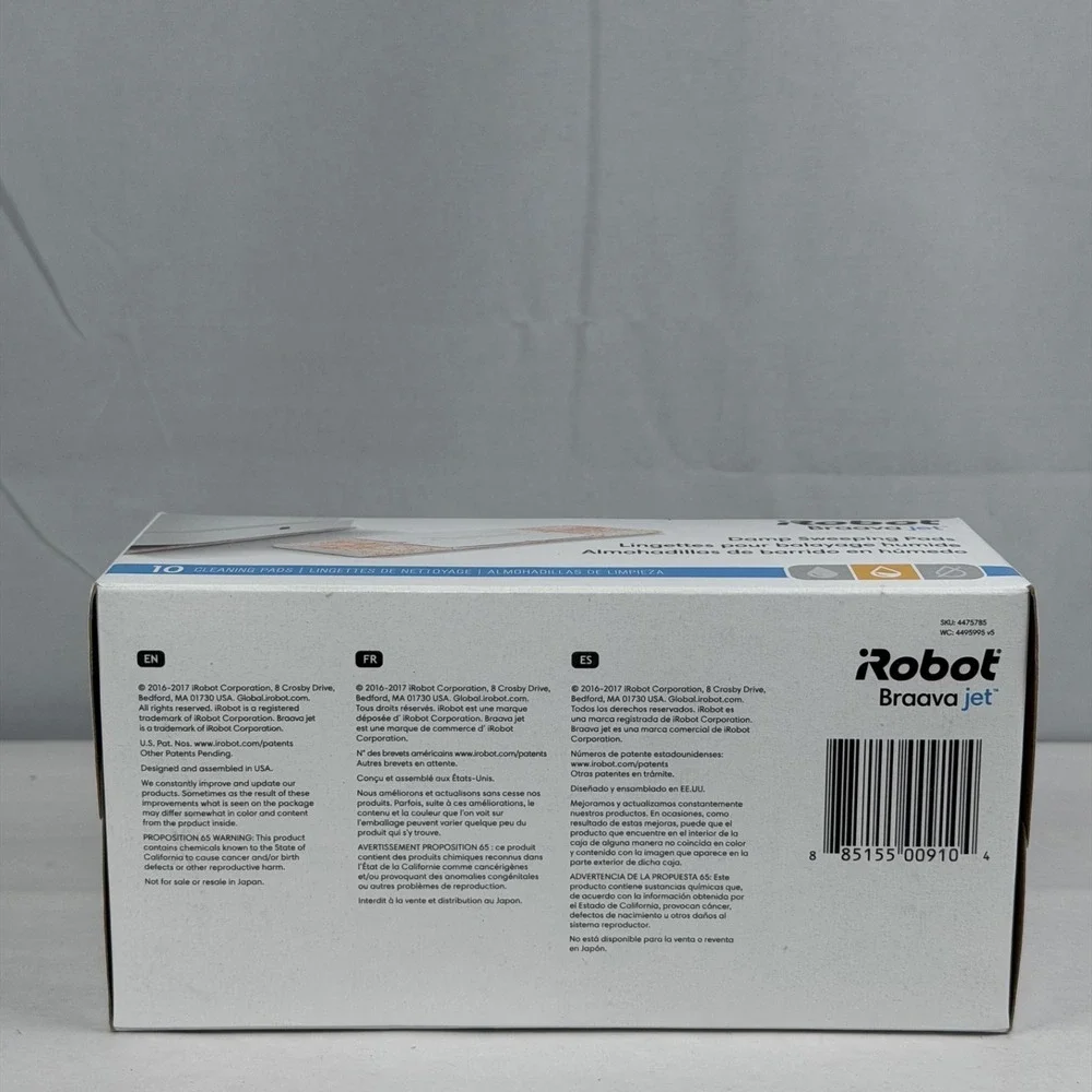 Lot of 2 - 10pk iRobot Braava Jet Genuine Damp Sweeping Pads 4657841 / New